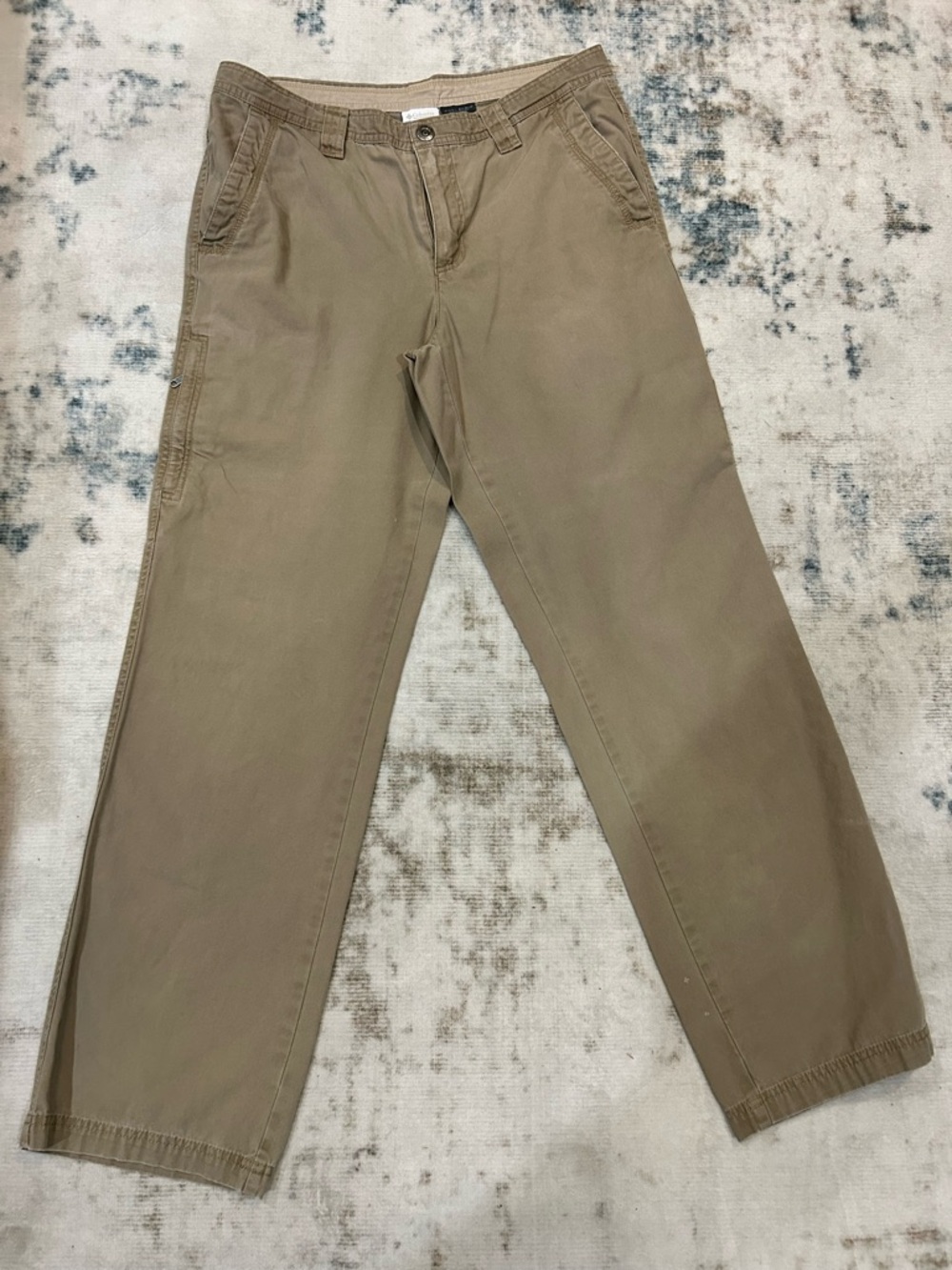 Columbia Men's Khaki Straight-Leg Chinos